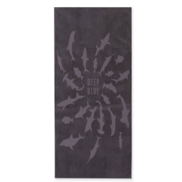 Πετσέτα Θαλάσσης Shark Style Grey Nef-Nef Θαλάσσης 80x160cm 100% Cotton