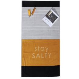 Πετσέτα Θαλάσσης Stronger Yellow Nef-Nef Θαλάσσης 80x160cm 100% Cotton