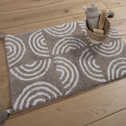 Ταπέτο Μπάνιου Alba Beige Nef-Nef 50 X 80 50x80cm 100% Βαμβάκι