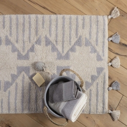 Ταπέτο Μπάνιου Kleran Grey Nef-Nef 60 x 90 100% Βαμβάκι