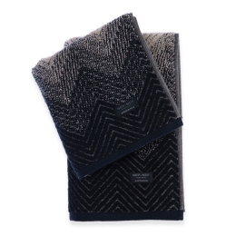 Πετσέτα Chevir Beige-Black Nef-Nef Σώματος 70x140cm 100% Βαμβάκι