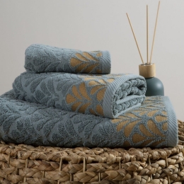 Πετσέτα Enchant Dusty Aqua Nef-Nef Προσώπου 50x90cm 100% Βαμβάκι