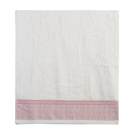 Πετσέτα Kleran Coral-Ecru Nef-Nef Προσώπου 50x90cm 100% Βαμβάκι
