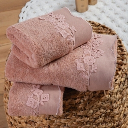 Πετσέτες Darling (Σετ 3τμχ) Salmon Nef-Nef Σετ Πετσέτες 70x140cm 100% Βαμβάκι