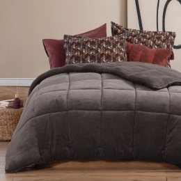Κουβερτοπάπλωμα Singular Taupe Nef-Nef Υπέρδιπλο 220x240cm Πολυέστερ