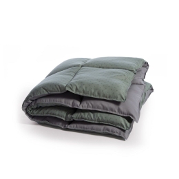 Πάπλωμα Bicolor-24 Green-Grey Nef-Nef Υπέρδιπλο 240x220cm Microfiber-Hollowfiber