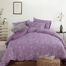 Σεντόνια Serendipity (Σετ 3τμχ) Mauve Nef-Nef Μονό 170x270cm 100% Βαμβάκι