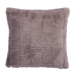 Μαξιλάρι Διακοσμητικό (Με Γέμιση) Rabbit Fur Barlow Pale Mauve Nef-Nef 45X45 Πολυέστερ