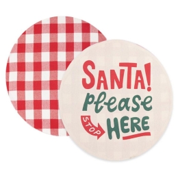 Σουπλά Santa Please Red Nef-Nef 38x38cm 100% Βαμβάκι