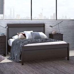 Κρεβάτι Νο26Α 90x190x100cm Wenge-Brown Μονό