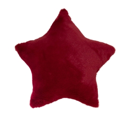 Amo la Casa Μαξιλαράκι Διακόσμησης Super Soft Fur 40x40 - Red Star