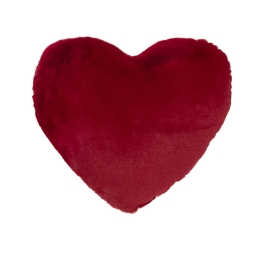 Amo la Casa Μαξιλαράκι Διακόσμησης Super Soft Fur 40x40 - Red Heart