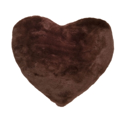 Amo la Casa Μαξιλαράκι Διακόσμησης Super Soft Fur 40x40 - Brown Heart