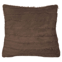 Amo la Casa Μαξιλάρι Διακοσμητικό Flannel 40X40 - Mercury Καφέ