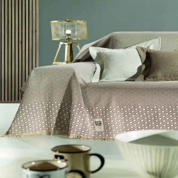Ριχτάρι Block Mocca Guy Laroche Διθέσιο 180x250cm Βαμβάκι-Πολυέστερ