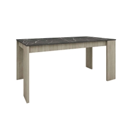 Τραπέζι Petra 02-0371 170x90xH76cm Dark Sonoma Μελαμίνη