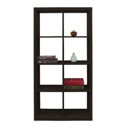 Βιβλιοθήκη Kivos 77 77x29,5xH147,5cm Black 24-0558 Honeycomb