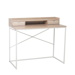 Γραφείο Nak 100x50xH88.5cm Sonoma-White 28-0138