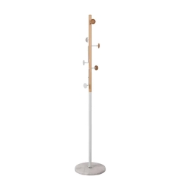 Καλόγερος Tree D35xH172cm Natural-White 29-0072 Μέταλλο,Ξύλο