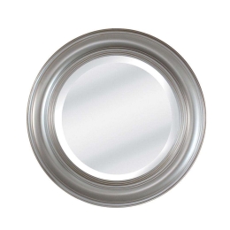 Καθρέπτης Callista 11-0314 Φ66cm Silver Ξύλο Paulownia