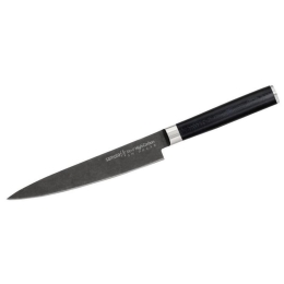 Μαχαίρι Γενικής Χρήσης MO-V Stonewash 16cm Black Samura Ανοξείδωτο Ατσάλι