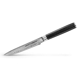 Μαχαίρι Ντομάτας Damascus SD-0071 12,8cm Black Samura Ανοξείδωτο Ατσάλι