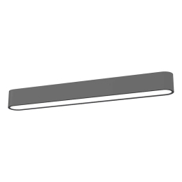 Φωτιστικό Οροφής - Πλαφονιέρα Soft Led 9537 Graphite Nowodvorski Αλουμίνιο, Πλαστικό
