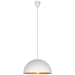 Φωτιστικό Οροφής Hemisphere S 4893 White-Gold Nowodvorski Μέταλλο