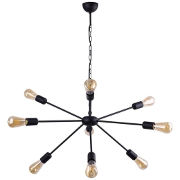 Φωτιστικό Οροφής Rod IX 9734 Black Nowodvorski Μέταλλο