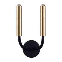 Φωτιστικό Τοίχου Stalactite II 9055 Black-Brass Nowodvorski Μέταλλο