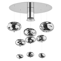 Φωτιστικό Οροφής - Πλαφονιέρα Salva A 5422 Chrome Nowodvorski Μέταλλο,Γυαλί