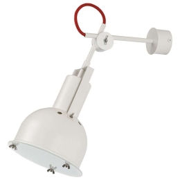Φωτιστικό Τοίχου Industrial I S 5524 White-Red Nowodvorski Μέταλλο,Γυαλί