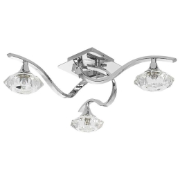Φωτιστικό Οροφής Tesalli III 4652 Chrome Nowodvorski Μέταλλο,Γυαλί