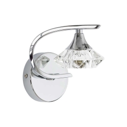 Φωτιστικό Τοίχου Tesalli I 4650 Chrome Nowodvorski Μέταλλο,Γυαλί