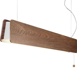 Φωτιστικό Οροφής - Ράγα Oslo 90 7522 Smoked Oak Nowodvorski Μέταλλο,Ξύλο