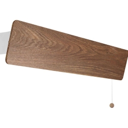 Φωτιστικό Τοίχου Oslo 60 9312 Smoked Oak Nowodvorski Μέταλλο,Ξύλο