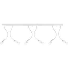 Φωτιστικό Οροφής - Ράγα Flex VI 9771 White Nowodvorski Μέταλλο,Πλαστικό