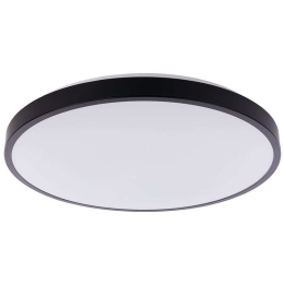 Φωτιστικό Οροφής - Πλαφονιέρα Agnes Round Led 22W 9161 Black Nowodvorski Μέταλλο,Πλαστικό