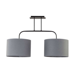 Φωτιστικό Οροφής Alice II M 6817 Grey Nowodvorski Μέταλλο,Ύφασμα
