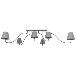 Φωτιστικό Οροφής SwIVel VI 6553 Graphite Nowodvorski Μέταλλο,Ύφασμα