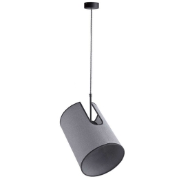 Φωτιστικό Οροφής Zelda I M 6011 Grey Nowodvorski Μέταλλο,Ύφασμα