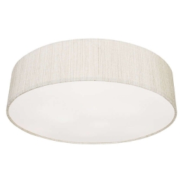 Φωτιστικό Οροφής - Πλαφονιέρα Turda III 8952 White-Silver Nowodvorski Μέταλλο,Ύφασμα