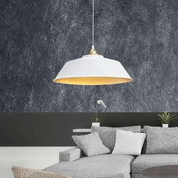 Φωτιστικό Οροφής Country/SB 33168 Φ41x20x30/125cm 1xE27 White-Gold Sikrea Μέταλλο