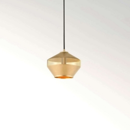 Φωτιστικό Οροφής Gaia/2 2703 Φ20x14/350cm 1xE14 Amber Sikrea Μέταλλο,Γυαλί