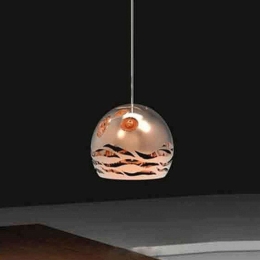 Φωτιστικό Οροφής Marea/P R 3545 Φ16x13/400cm 1xE14 Copper Sikrea Μέταλλο