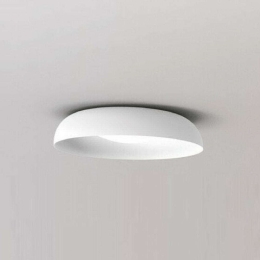Φωτιστικό Οροφής-Πλαφονιέρα Aloha/PL45 4080 Φ42x13cm 24W White Sikrea Μέταλλο,Γυαλί