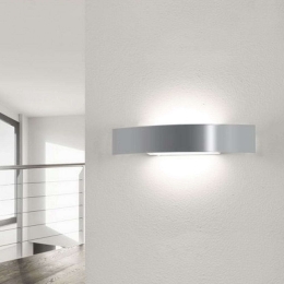 Φωτιστικό Τοίχου Clip/LED CR 3285 40x7,5x7cm 10W Chrome Sikrea Μέταλλο