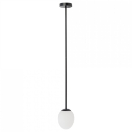 Φωτιστικό Οροφής Ice Egg A 8124 13x99cm 1x25W White-Black Nowodvorski Μέταλλο,Γυαλί