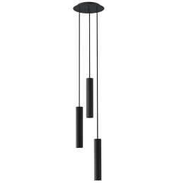 Φωτιστικό Οροφής Baton 7856 3xE27 10W Black Nowodvorski Μέταλλο