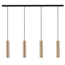 Φωτιστικό Οροφής - Ράγα Baton 7853 4xE27 10W Solid Brass Nowodvorski Μέταλλο